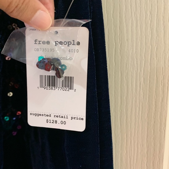 Free people velvet sequin swing dress - Picture 5 of 8